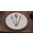 Menashop Oval Nopeli Suni Deri Amerikan Servis 2 Adet 35X45 cm 1