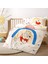 Menashop Winnie The Pooh Balloon Karakter BASKILI%100 Pamuk Nevresim Takımı, Çok Renkli, Bebek (Nevresim: 100X150 Cm/çarşaf: 120X180 cm / 2 Adet Yastık Kılıfı: 35X45 Cm) 1
