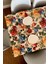 Menashop & Laurel Baskılı Yıkanabilir Masa Örtüsü Mutfak Bahçe Piknik Masa Örtüsü (140X140) 2