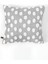 Menashop Jakarlı Kırlent 43X43 cm Point Gri 1