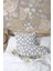 Menashop Jakarlı Kırlent 43X43 cm Point Gri 2