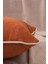 Menashop Home Turuncu Panorama Krem Biyeli Kırlent Kılıfı 3 Farklı Biye Seçeneğiyle, 30 x 50 2
