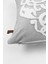 Menashop Jakarlı Kırlent 43X43 cm Damask Gri 3