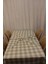 Menashop Gri Renk Kare Desenli Full Akrilik Dertsiz Dokuma Masa Örtüsü 150X220 cm 2