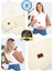 Premium Organik Pamuk Sırt Destekli Cepli Şapkalı Bebek Taşıyıcı Sling Bebek Taşıma Şalı Esnek Wrap 4