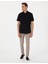 Erkek Siyah Basic Regular Fit Kısa Kollu Cepli Gömlek 50307003-VR046 4