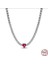 Gümüş Hale Kırmızı Kalp Choker Kolye 1
