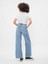 Kadın Mavi High Rise Wide Leg Jean Pantolon 5