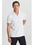 Pamuklu Slim Fit Dar Kesim Polo Yaka Jakarlı Esnek Tişört 1