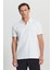 Pamuklu Slim Fit Dar Kesim Polo Yaka Jakarlı Esnek Tişört 3