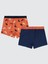 Erkek Çocuk 2'li Boxer Set 2-10 Yaş Turuncu 3