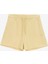 Sarı Kadın Lastikli Bel Standart Kalıp Sweat Şort J4SL-SHT7017 1