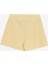 Sarı Kadın Lastikli Bel Standart Kalıp Sweat Şort J4SL-SHT7017 2