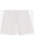 Kırık Beyaz Kadın Lastikli Bel Standart Kalıp Sweat Şort J4SL-SHT7017 1