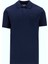 D4SM-TST3283 Lacivert Basic Düz Erkek Polo T-Shirt 1