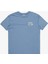 EQYKT04373 Lap Tıme Ss Tee Mavi Bisiklet Yaka Normal Kalıp Erkek T-Shirt 4