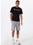9110941010CS0435 Siyah O Yaka Normal Baskılı Erkek T-Shirt 2