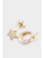 Kadın 3'lü Gold Küpe F0699AXNS 2