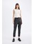 Jogger Fit Cepli Yüksek Bel Suni Deri Pantolon X8320AZ24WN 1