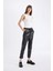 Jogger Fit Cepli Yüksek Bel Suni Deri Pantolon X8320AZ24WN 3