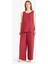 Regular Fit Esnek Belli Bağcıklı Plaj Pantolonu-Fall in Love D9763AX25SM 4