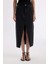 Long Fit Yırtmaçlı Jean Midi Etek D1464AX24WN 4