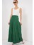 Uzun Kırışık Etek 8042 - Zümrüt Yeşili 3
