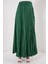 Uzun Kırışık Etek 8042 - Zümrüt Yeşili 2
