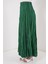 Uzun Kırışık Etek 8042 - Zümrüt Yeşili 4