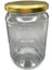 660ML Şeffaf Cam Konserve Kavanozu Gold Kapaklı , 12 Adet, Cam Kavanoz, Konserve Kavanozu, Reçel Kavanozu, Bal Kavanozu, Saklama Kavanozu 1
