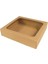 Asetat Pencereli Kraft Kutu Hediye Kutusu 32 x 32 x 6 cm 1