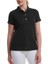 Kadın Stretch Pique Polo Yaka Siyah T-Shirt 88492 1