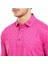 Çiçek Baskılı Polo Yaka Golf T-Shirt Fuşya 81616 5
