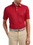 Stretch Pique Solid Polo Yaka Kırmızı Golf T-Shirt 91825 1