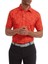 Dijital Kamuflaj Baskılı Lisle Golf Polo T-Shirt Kırmızı 88439 1