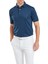 Çiçek Baskılı Polo Yaka Golf T-Shirt Lacivert 81617 1