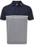 Lisle Engineered Çizgili Polo Yaka Golf T-Shirt Lacivert 84466 1