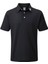 Stretch Pique Solid Polo Yaka Siyah Golf T-Shirt 91822 3
