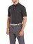 Stretch Lisle Nokta Baskı Polo Yaka Siyah Golf T-Shirt 81676 1