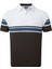 Stretch Pique Renk Bloklu Polo Yaka Wht/blk Golf T-Shirt 90366 2