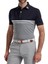 Stretch Pique Renk Bloklu Polo Yaka Gry/wht/nvy Golf T-Shirt 90371 1