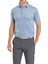 Çiçek Baskılı Polo Yaka Golf T-Shirt Mavi 81618 1