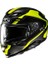 F71 Tozz MC3H Kapalı Motosiklet Kaskı Siyah Neon Sarı 1