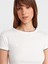 31750 Kontrast Kısa Kollu Tshirt-Ekru 3