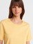 31763 Bisiklet Yaka T-Shirt-Sarı 3