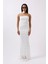 Straplez Dantel Maxi Elbise 2