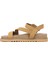 D25YS-5240 Kadın Hakiki Deri Düz Sandalet Camel 3