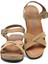 K15009 Kifidis Soft Step Kadın Dolgu Topuklu Mantar Sandalet 36-41 2