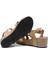 K15009 Kifidis Soft Step Kadın Dolgu Topuklu Mantar Sandalet 36-41 3