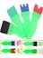 Eva Spatula 4 Lü 1 Paket Plastik Doku Tarağı Fırçası Okul Öncesi Boya Sünger Fırça Seti Çocuklar Için Plastik Saplı 2
